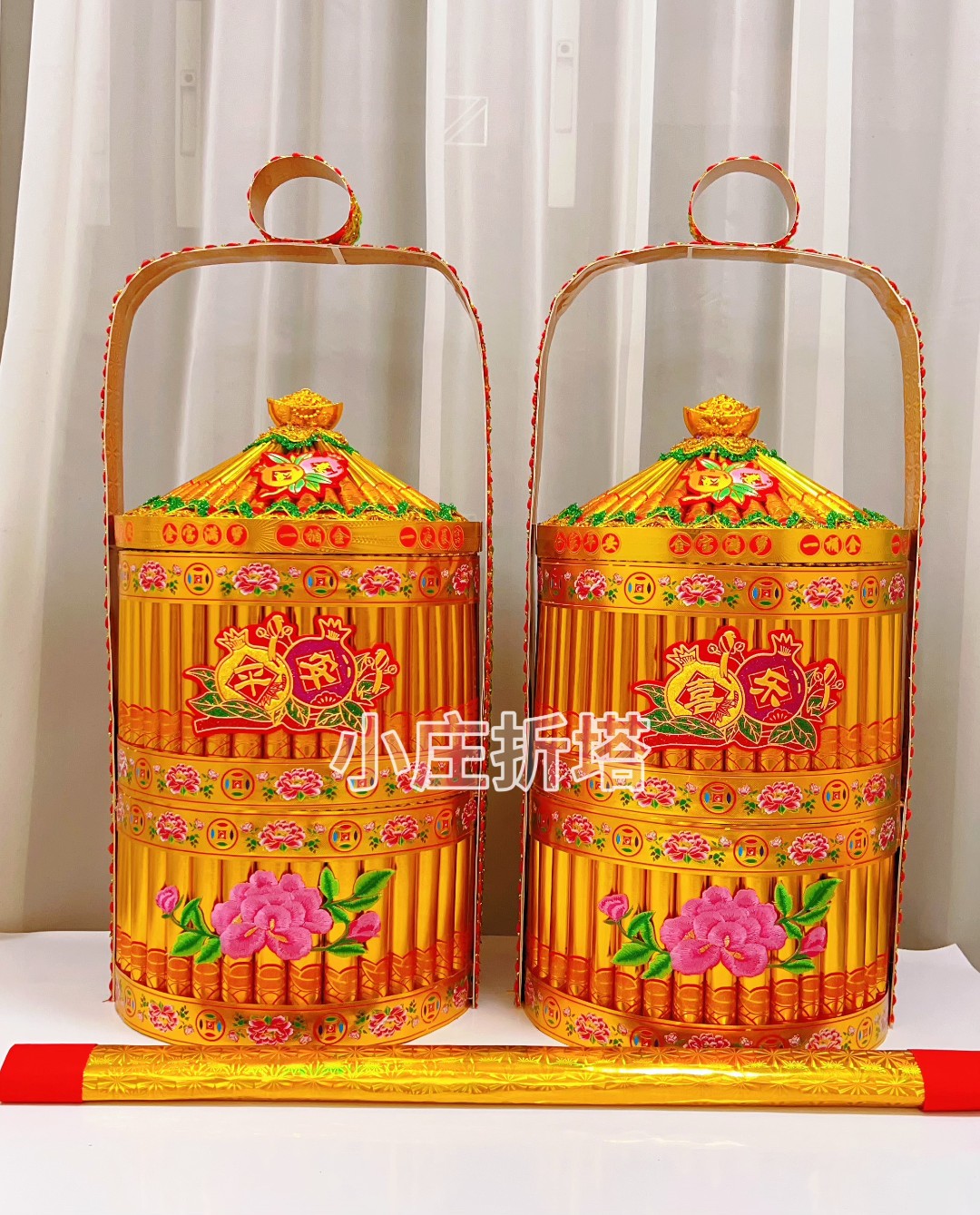 DIY 手工 折纸  双 层 圣 篮  材 料 包 有教程