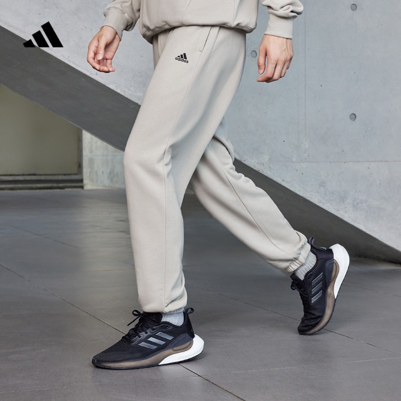 流光风 阿迪达斯官方 情侣款加厚毛圈直筒束脚运动裤男女款IV7591