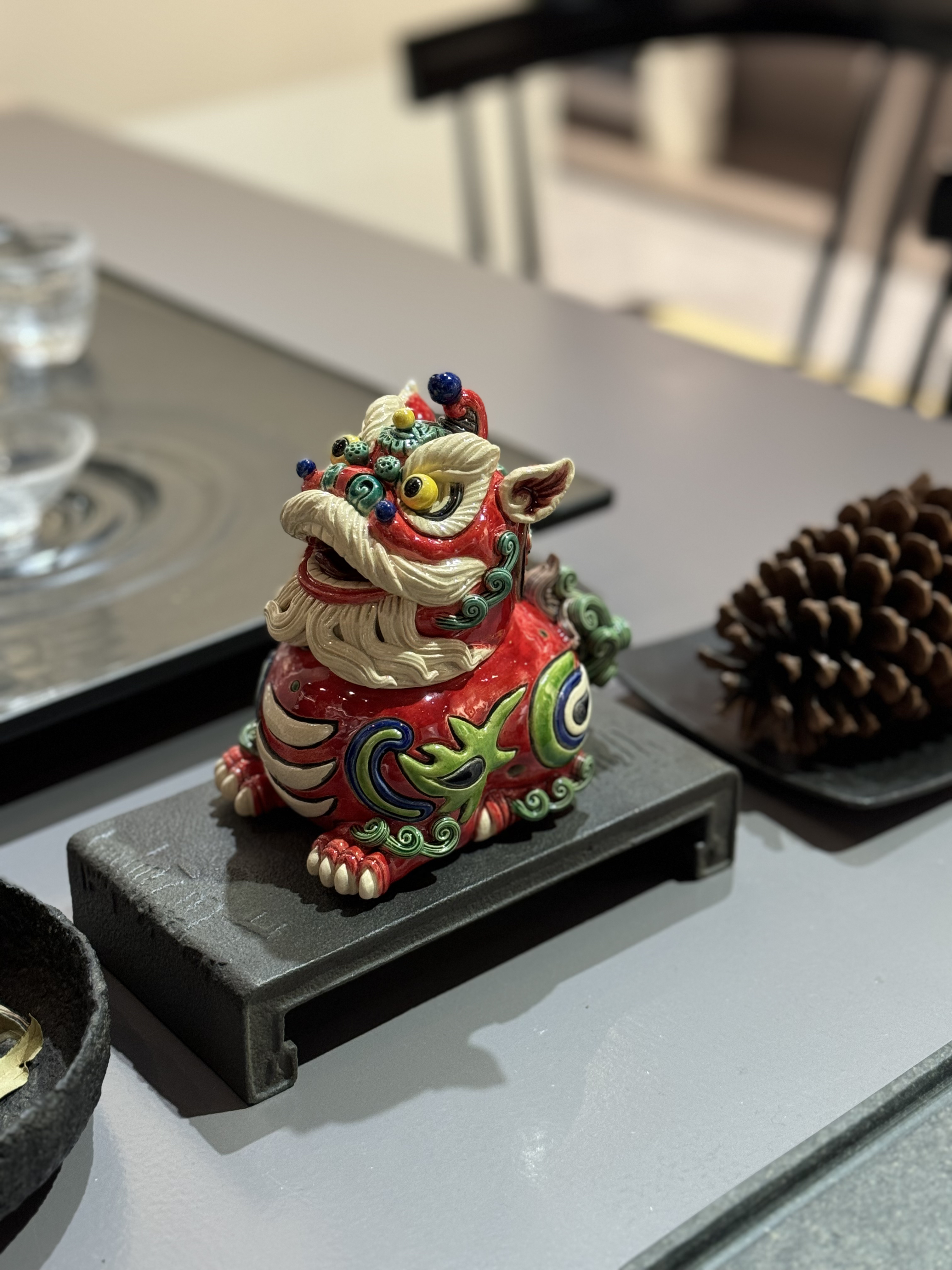 【醒狮香炉】陶瓷9*13*15家居书房办公室茶室禅空间茶台礼品香炉