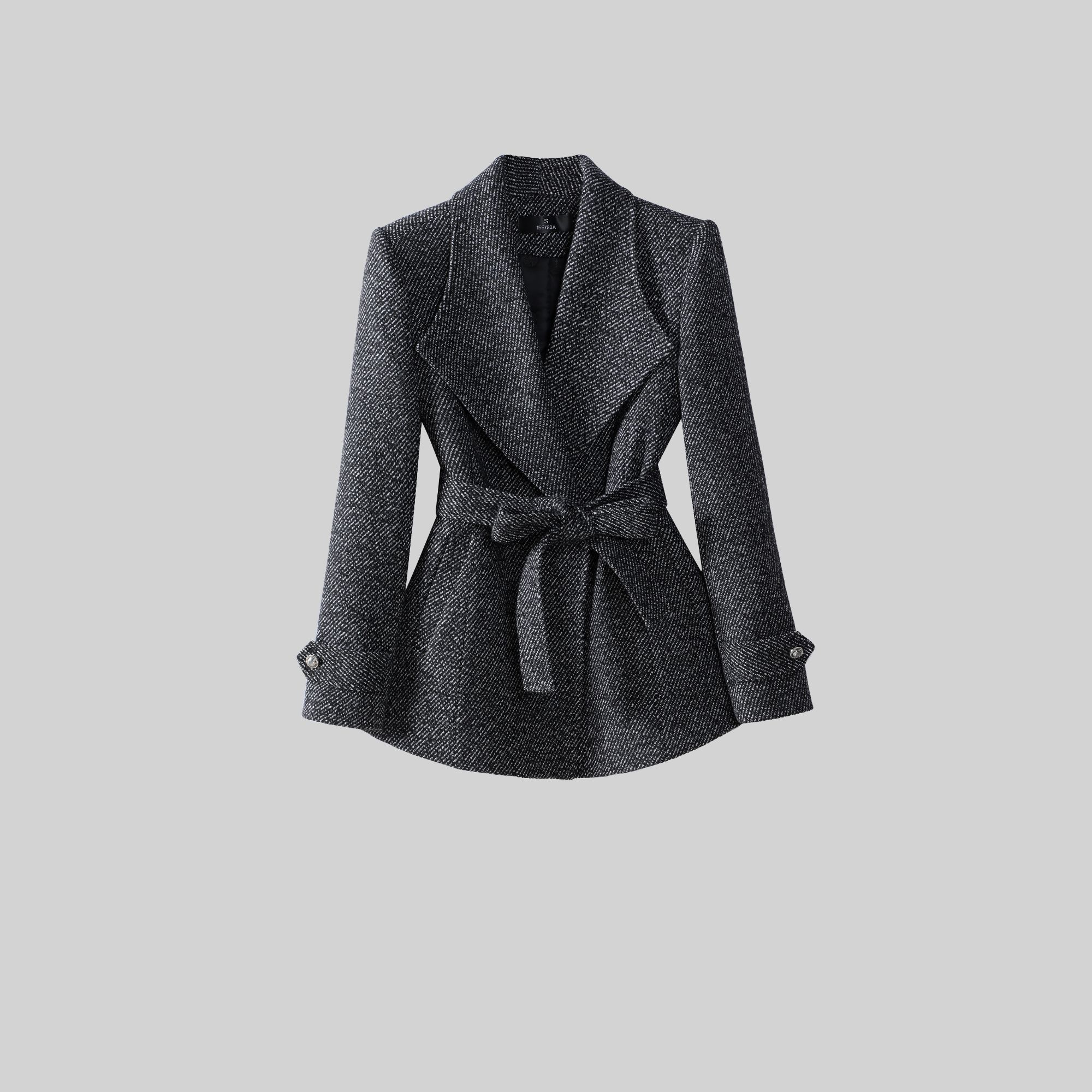 〈纪朵研〉1732女装大衣宽松型秋冬季英伦风风衣上衣