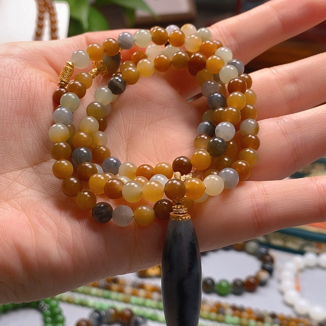 和田玉手串未镶嵌