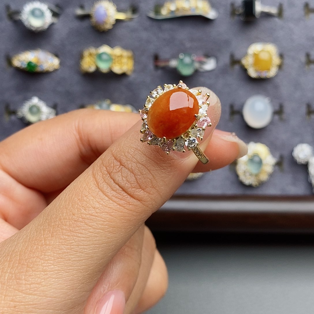 银S925镶嵌戒指翡翠娜****9111111