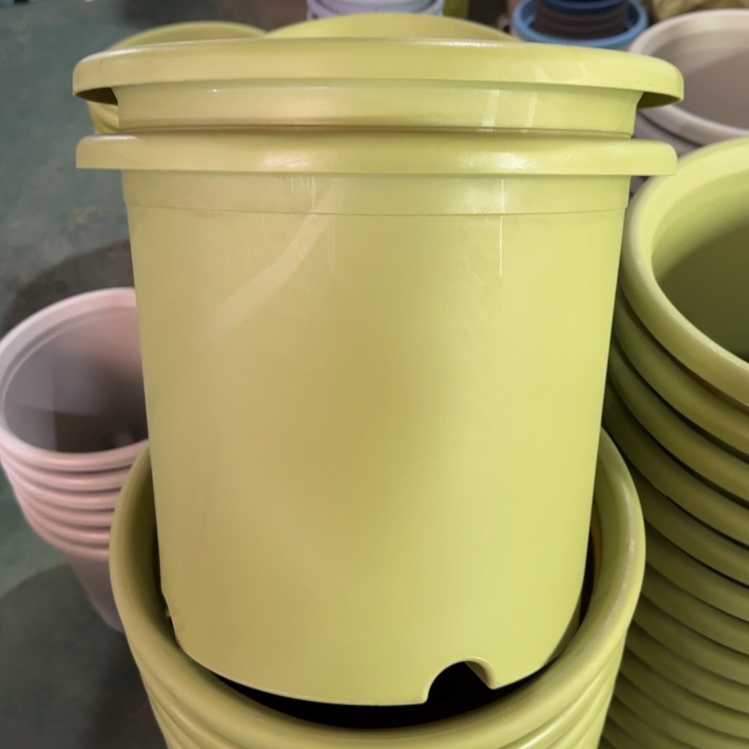 树脂四季盆6#无拖果绿微瑕7