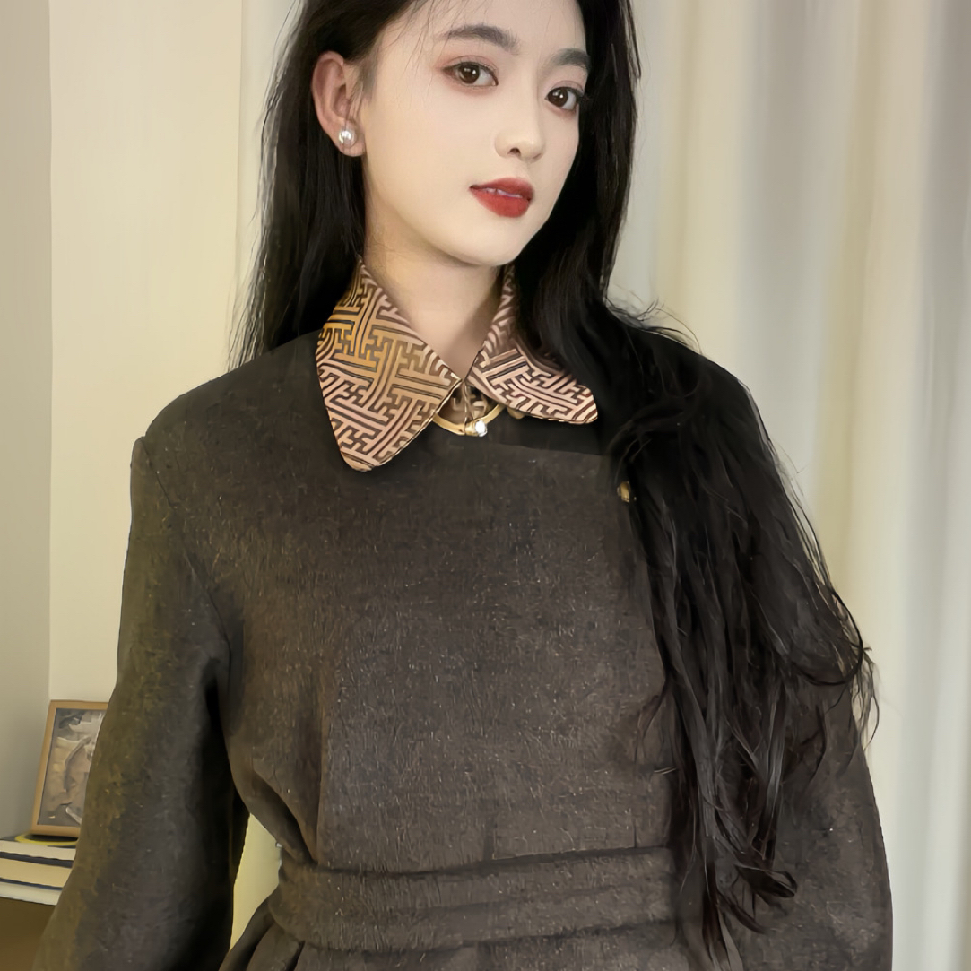 藏式双面羊绒外套