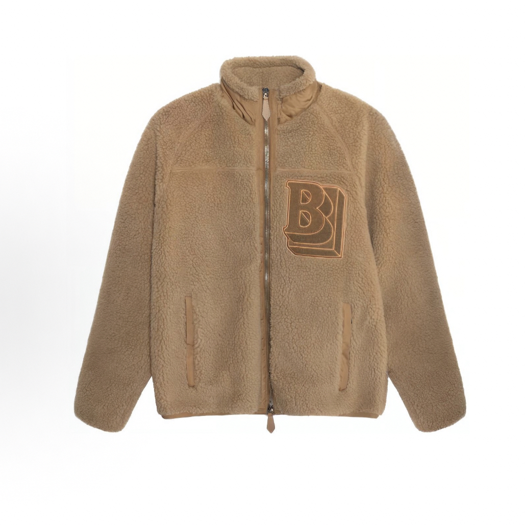 99新 BURBERRY/博柏利 纯色字母印花logo夹克棕色/B02113/XS码