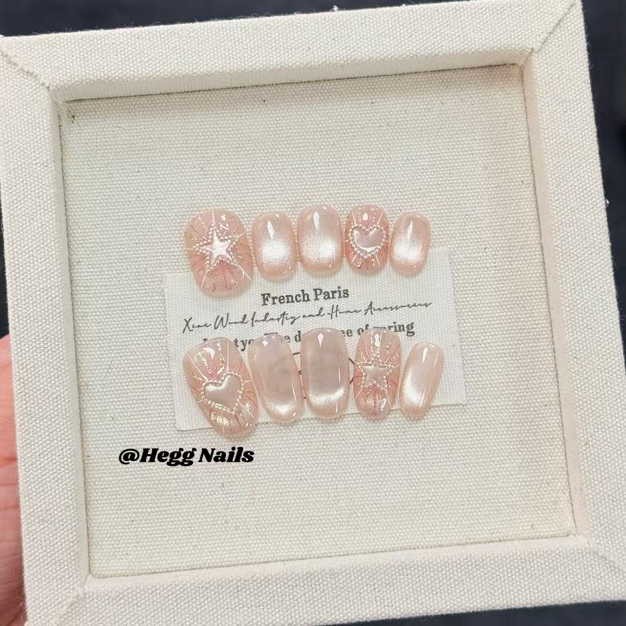 【星星软糖】爱心猫眼软萌穿戴甲显白百搭