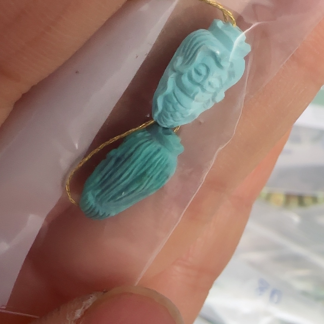 绿松石珠宝半成品未镶嵌