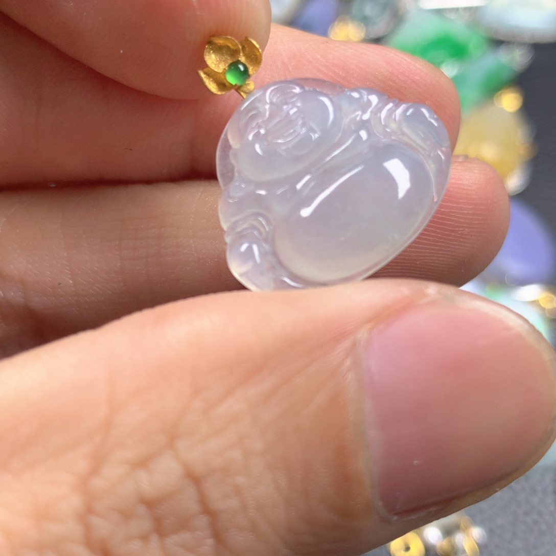 【闪购商品】翡翠颈饰18K金镶嵌翡翠