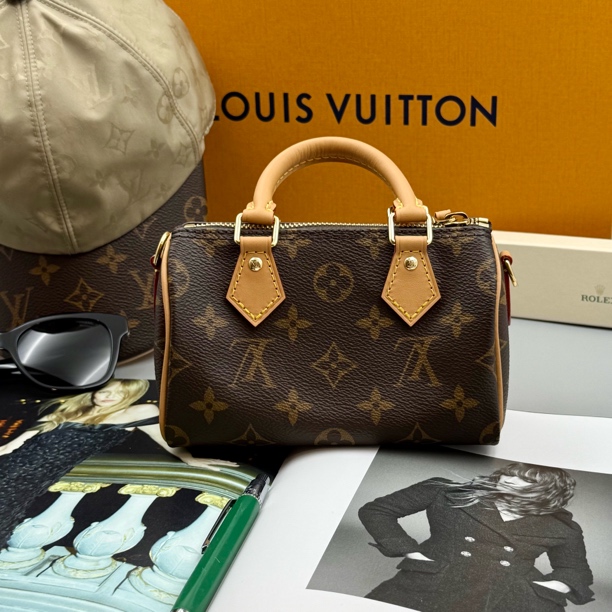 全新未使用 LV 全新全套路易威登/LVNanoSpeedyM81085专柜价14700