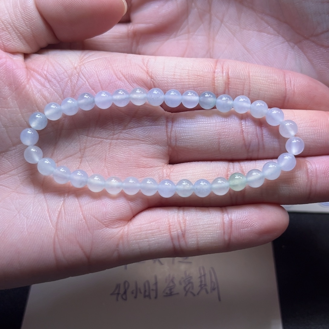 翡翠未镶嵌手链缅甸翡翠卡4.9