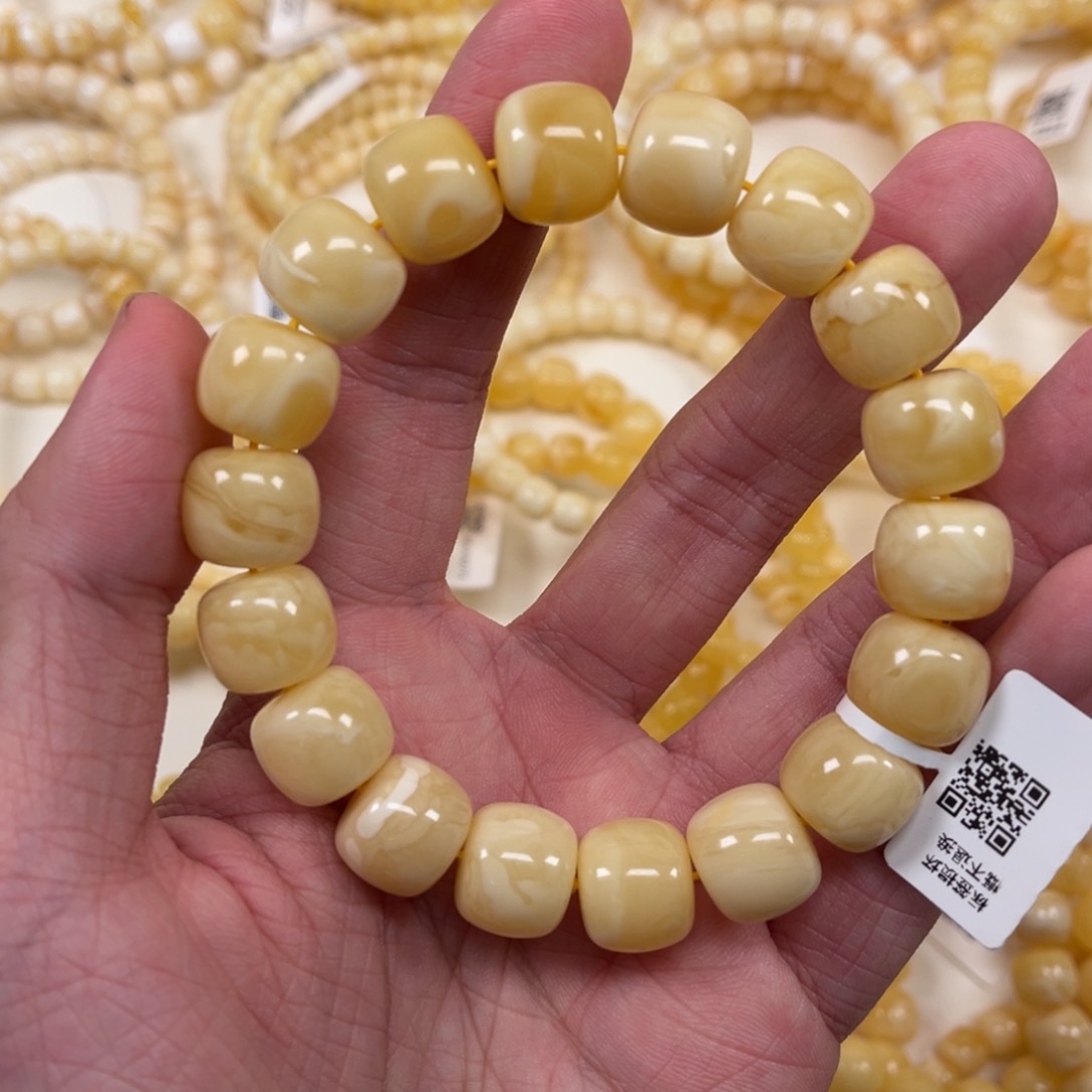 蜜蜡手串未镶嵌蜜蜡手串13.7