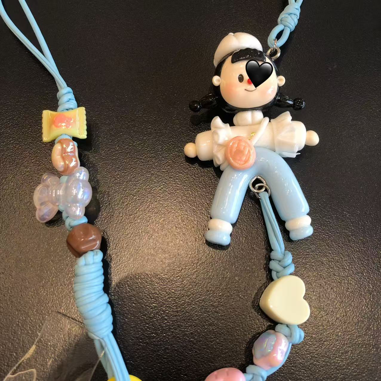 083蓝色时尚新款斜挎链