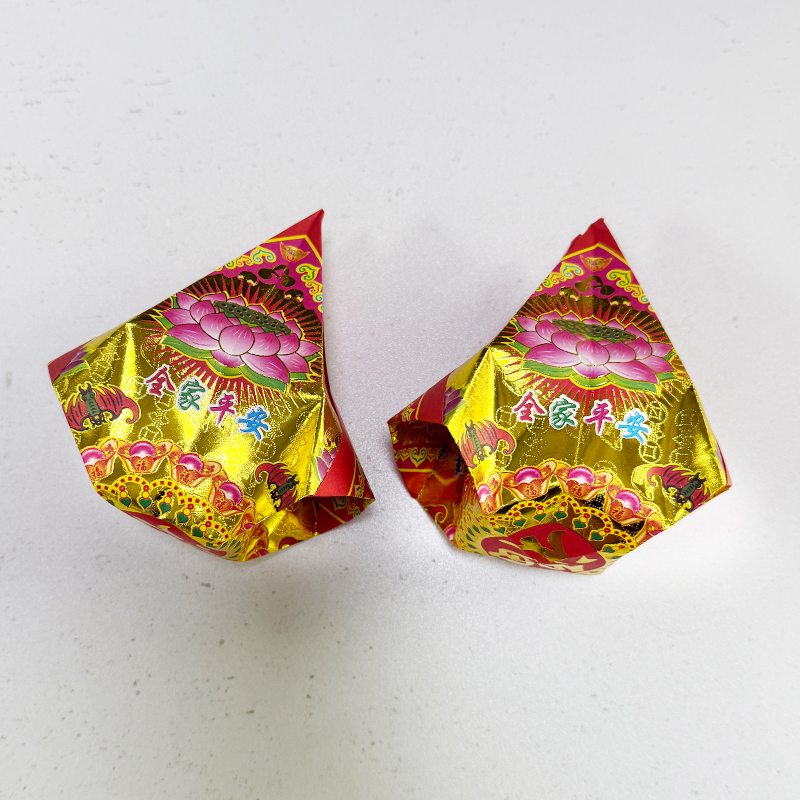 镭射大福金  狗头金20个 19*19纸折