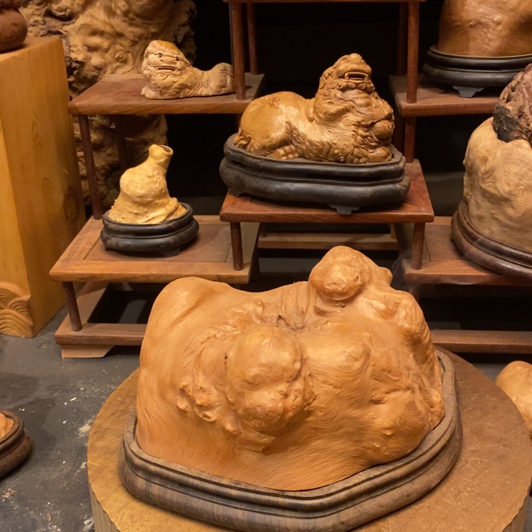 文***轩荔枝木随形香炉一个