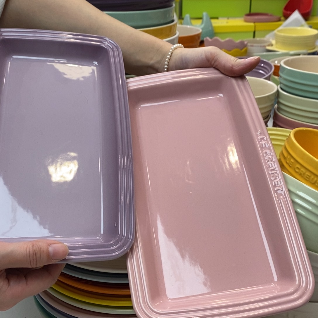 瓷片微瑕2个长盘组合