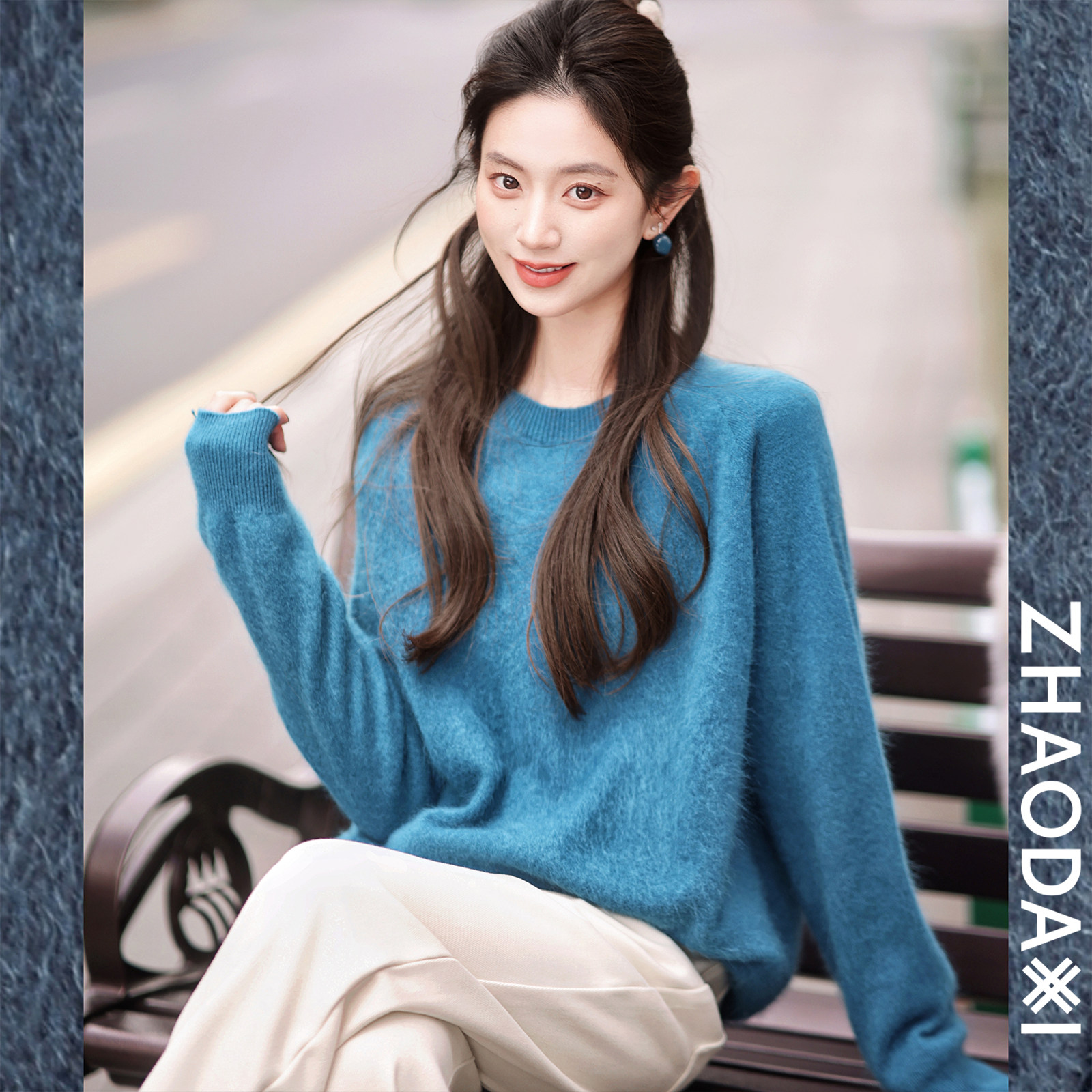 【赵大喜】深海-丝羊绒拉毛毛衣 | 无缝一体/双面拉绒