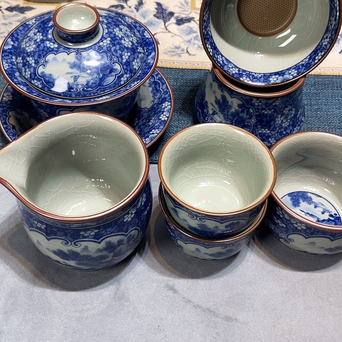 陶简装家用陶瓷茶具