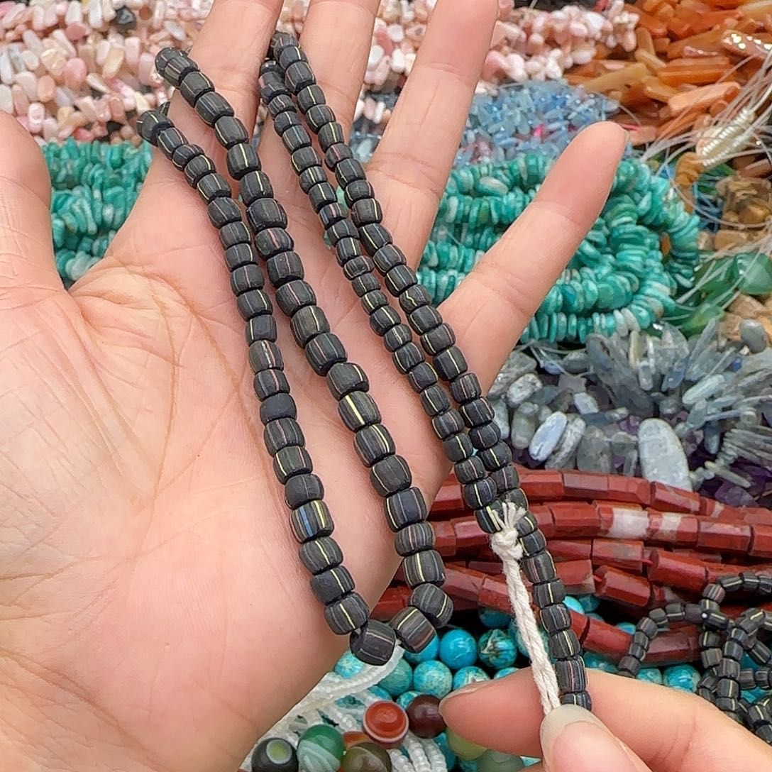 合金玛瑙/玉髓珠宝半成品琉璃项链一条