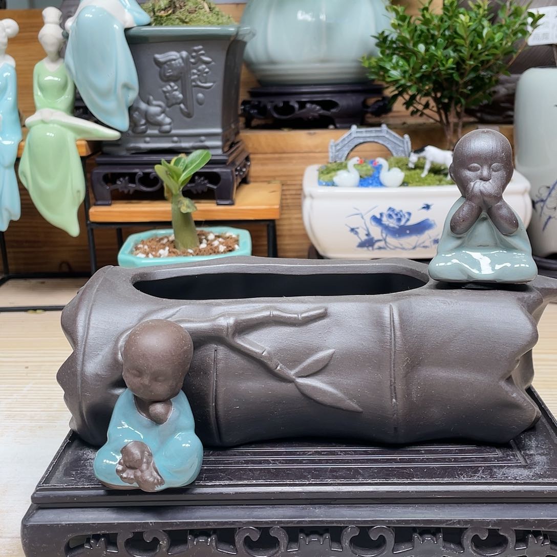 紫砂花盆陶瓷艺术陶瓷陶瓷