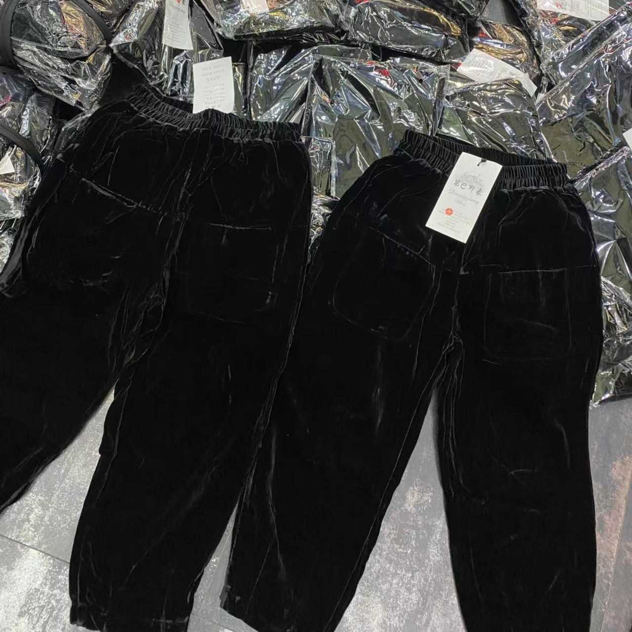 （现货）2025早秋新款丝绒垮裤5681