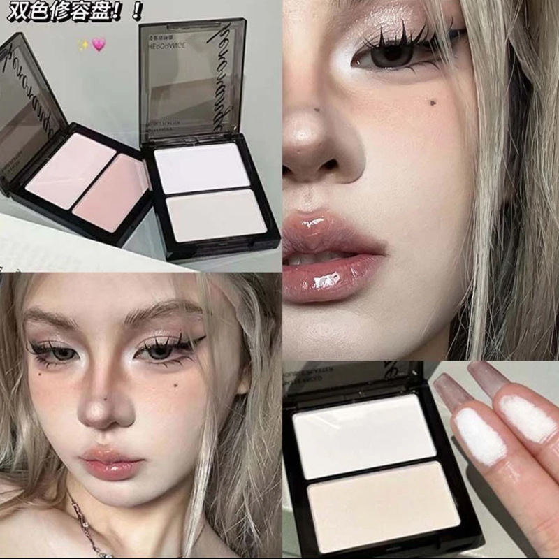白日梦双色高光塑颜神器双拼眼影透亮裸色修容腮红眼影鼻影初学者