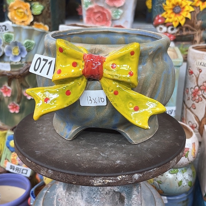 紫砂花盆粗陶材质多肉花盆