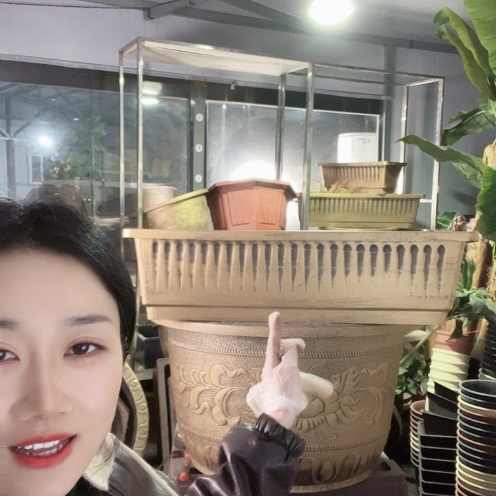 条子盆90花盆3个有孔