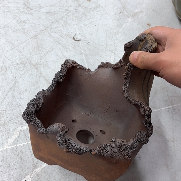 紫砂花盆紫砂的颜色很好看