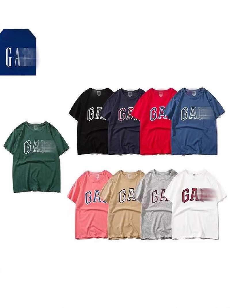 高版本新款GA夏季短袖T恤字母刺绣潮牌休闲宽松时尚百搭男女情侣