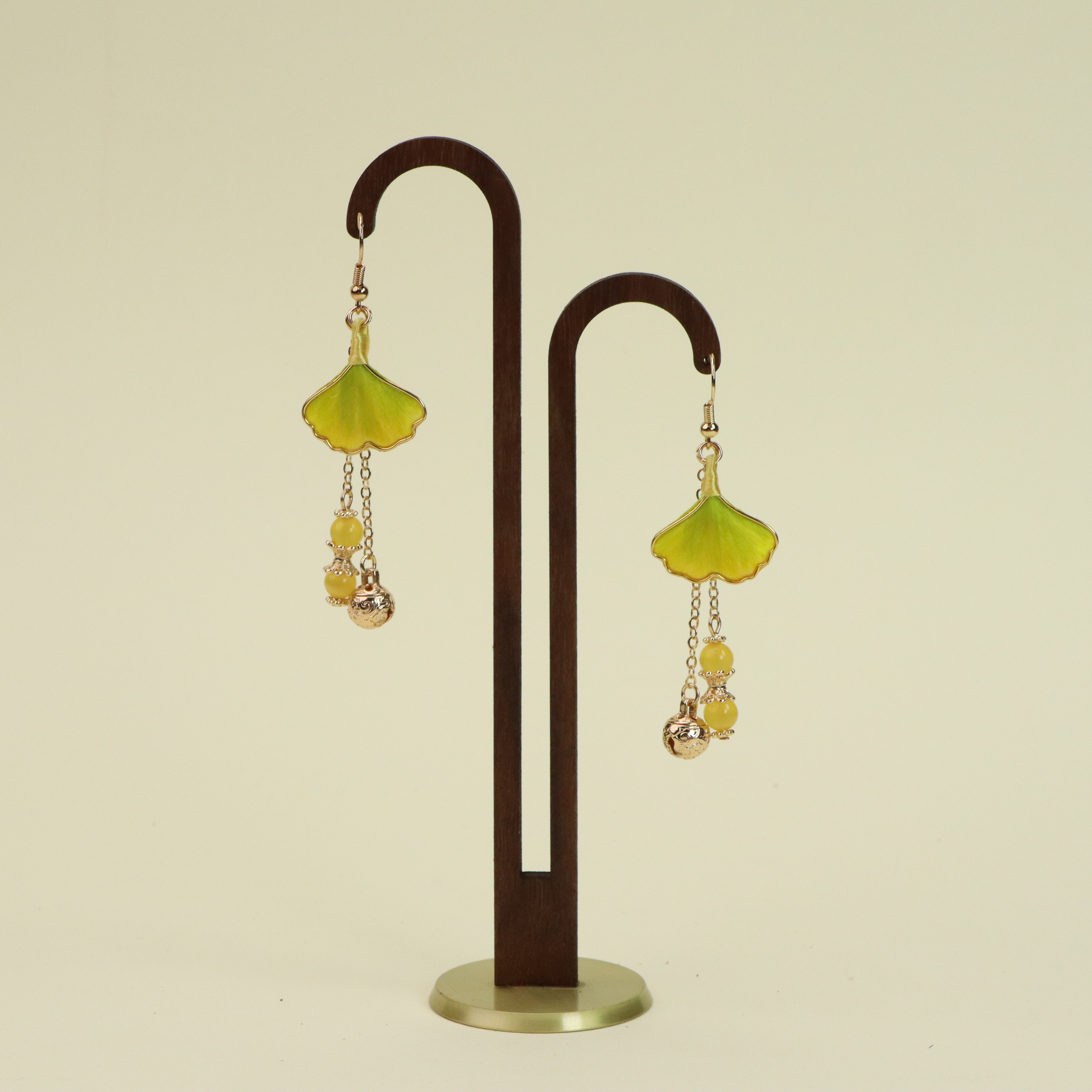 【金风玉露】非遗绒花纯手工桑蚕丝银杏