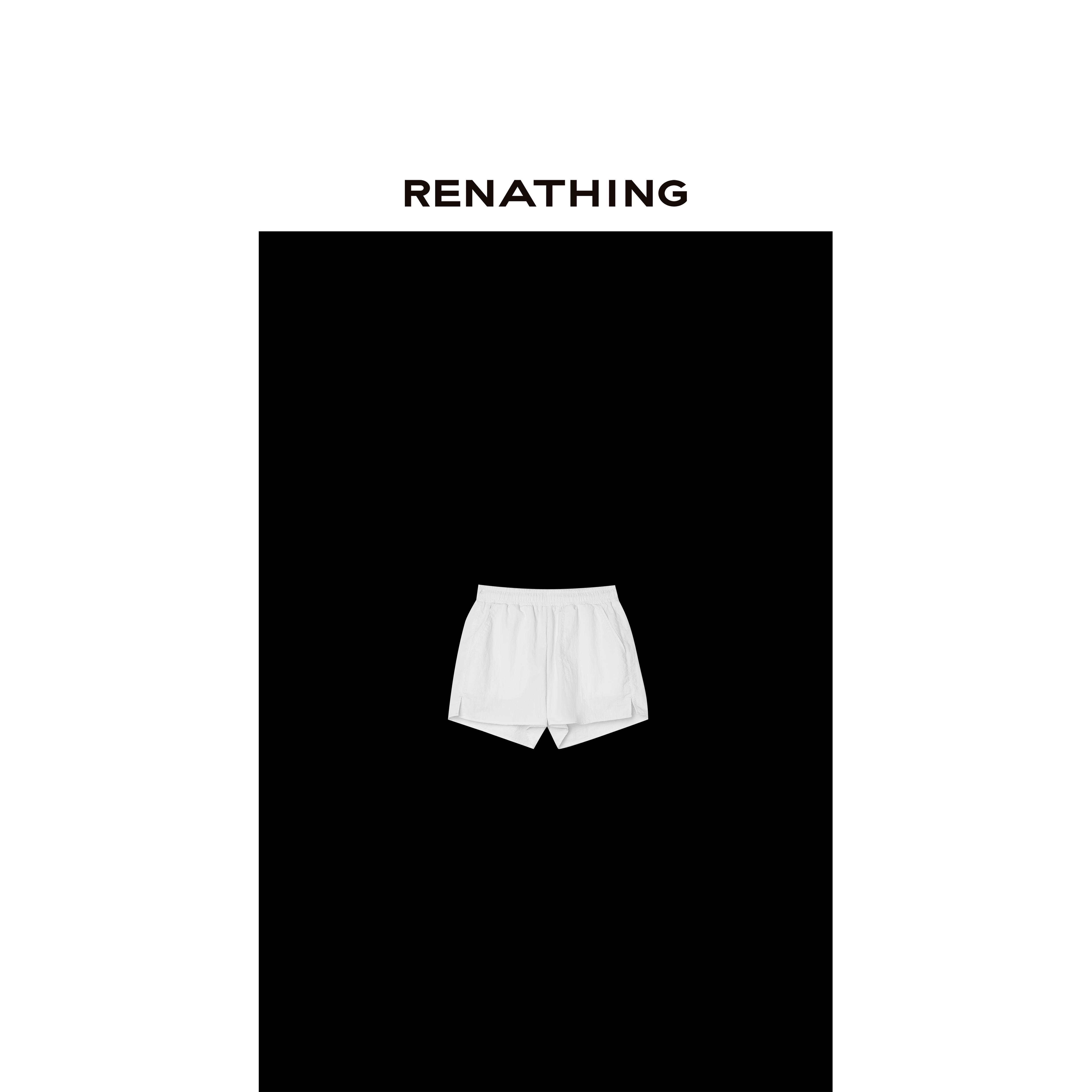 【RENATHING】休闲宽松系带短裤