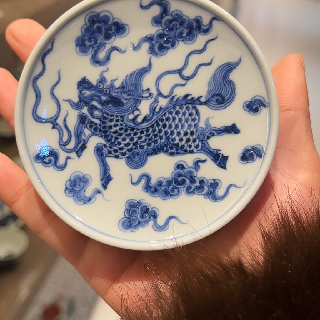 景土柴窑仿明麒麟盖置