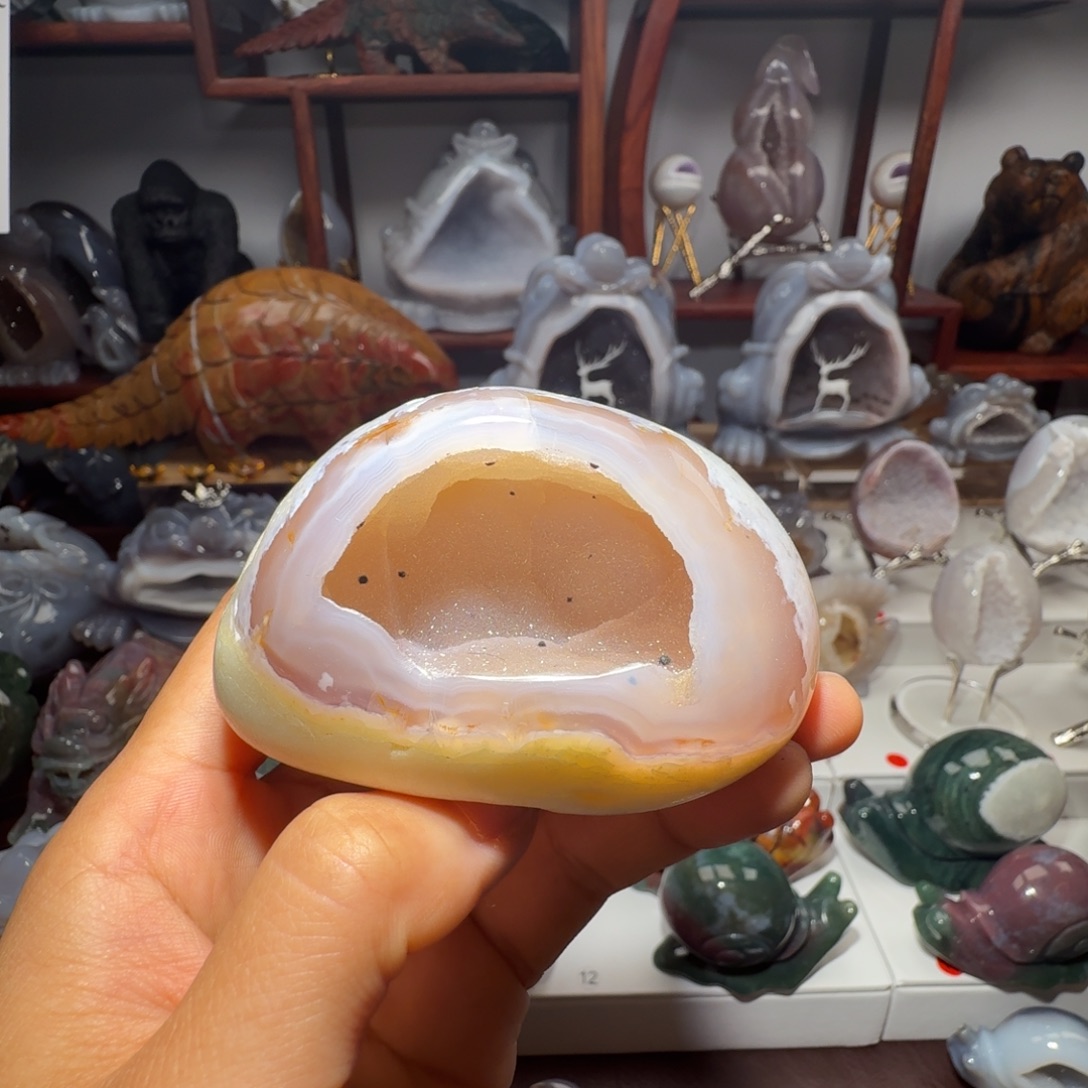 信***啊玛瑙/玉髓未镶嵌摆件