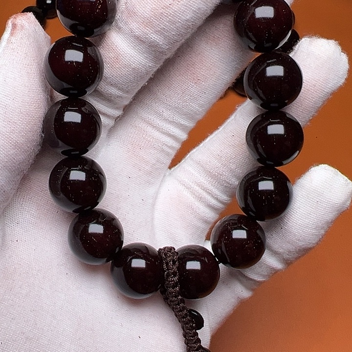 小叶紫檀手串/手链小叶紫檀1.5/15颗金星