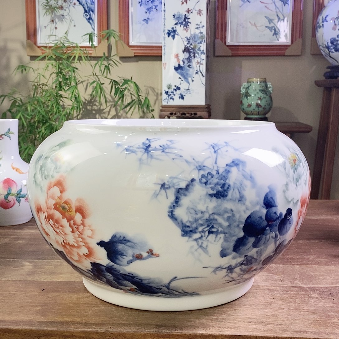 【闪购商品】景德镇陶瓷家用摆件五**榴