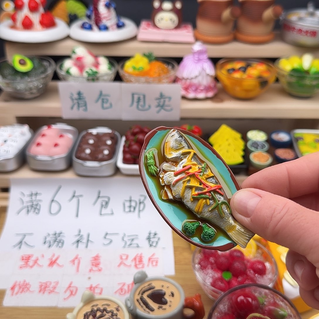 合成树脂食玩冰箱贴 凭开箱视频售后