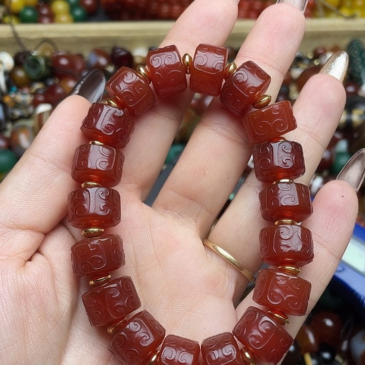 玛瑙/玉髓未镶嵌手链