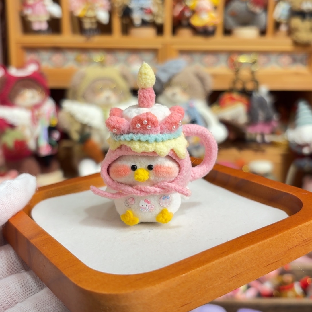 针织品做挂件帽子固定