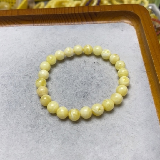 蜜蜡裸石未镶嵌手串