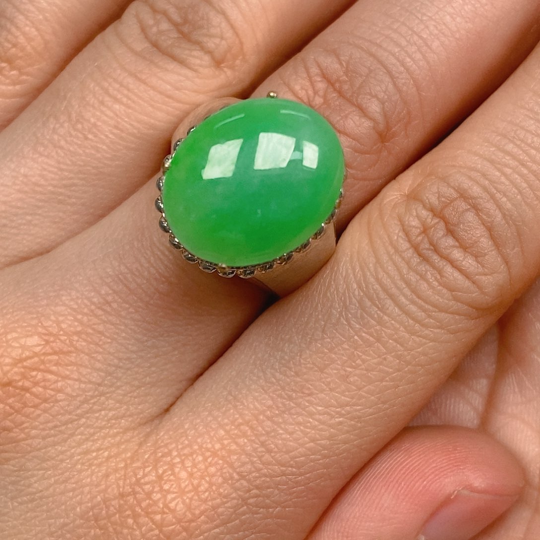 翡翠戒指未镶嵌林****n翡翠
