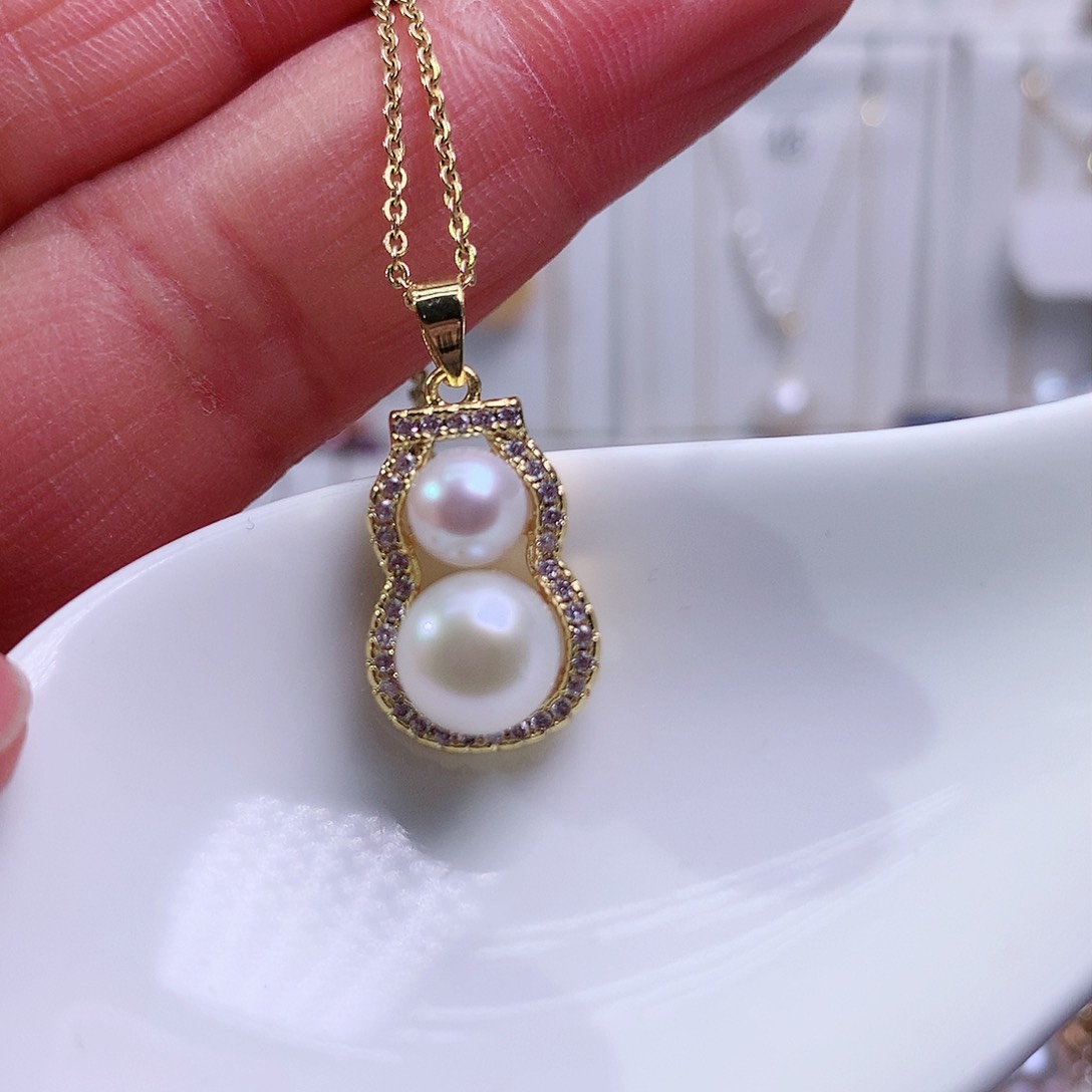 淡水珍珠吊坠(赠链)合金