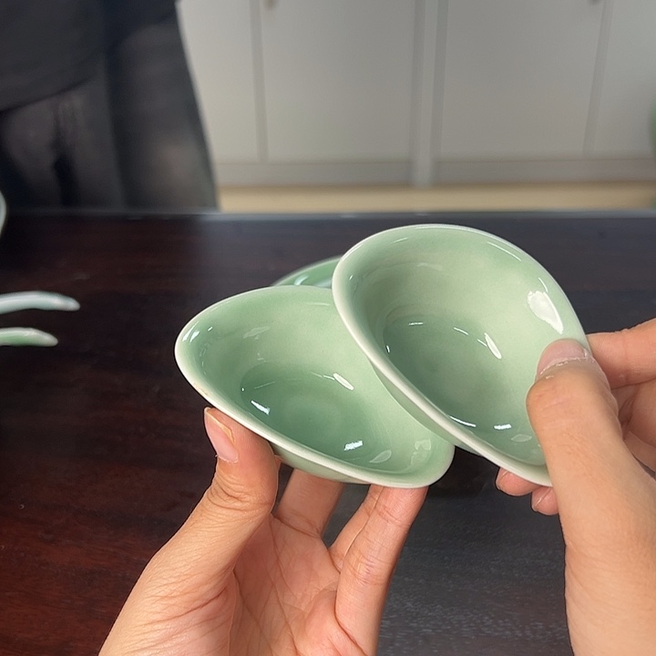 龙泉云间青瓷小米茶器