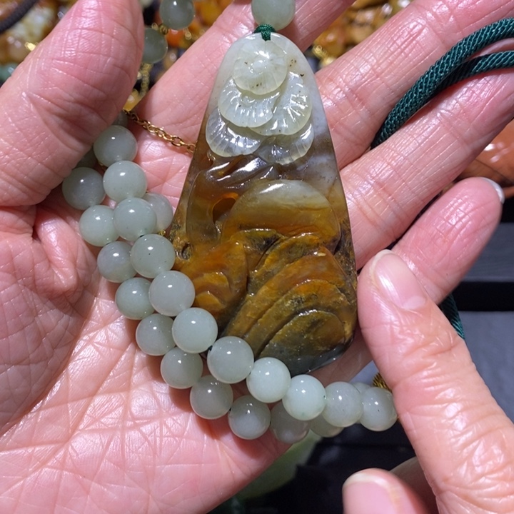 岫玉岫玉吊坠未镶嵌