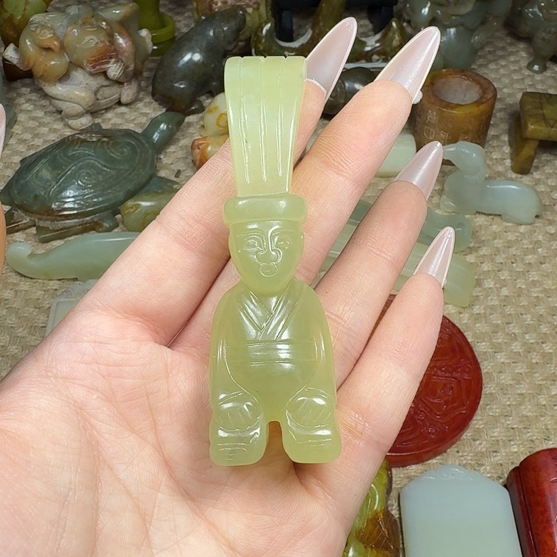 白玉菩提吊坠挂件