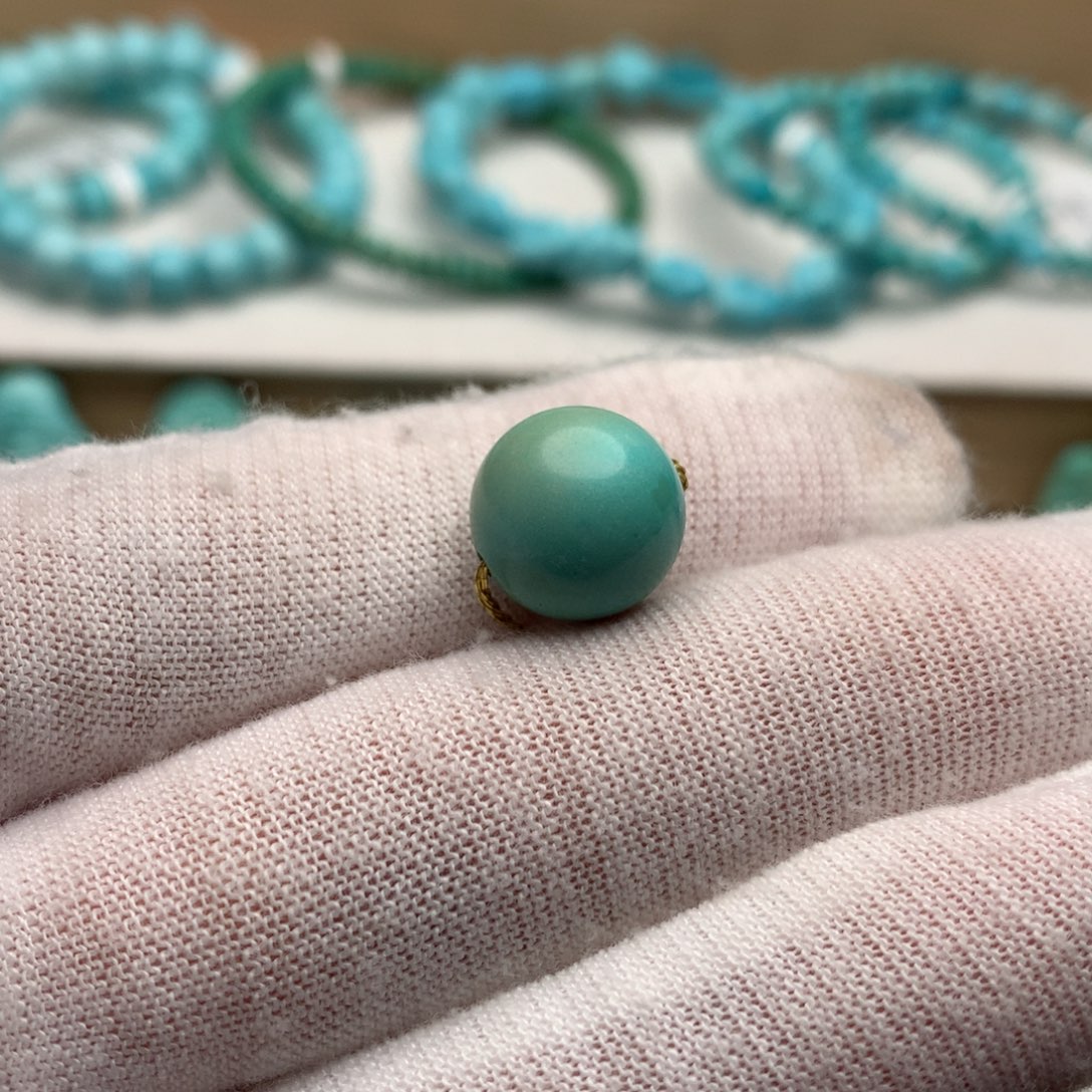 绿松石未镶嵌珠宝奇石11.6mm