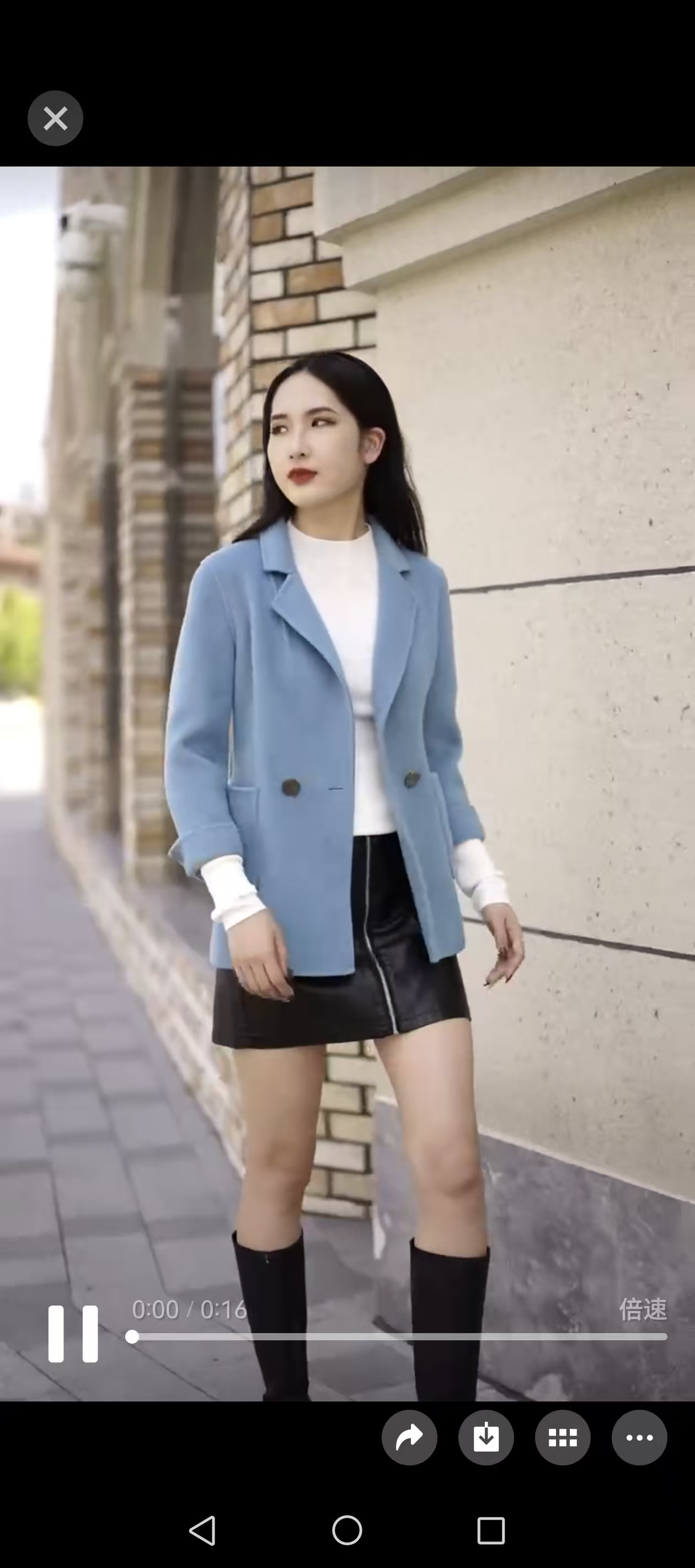 #2022高端双面羊绒大衣女短款100%羊毛毛呢气质外套