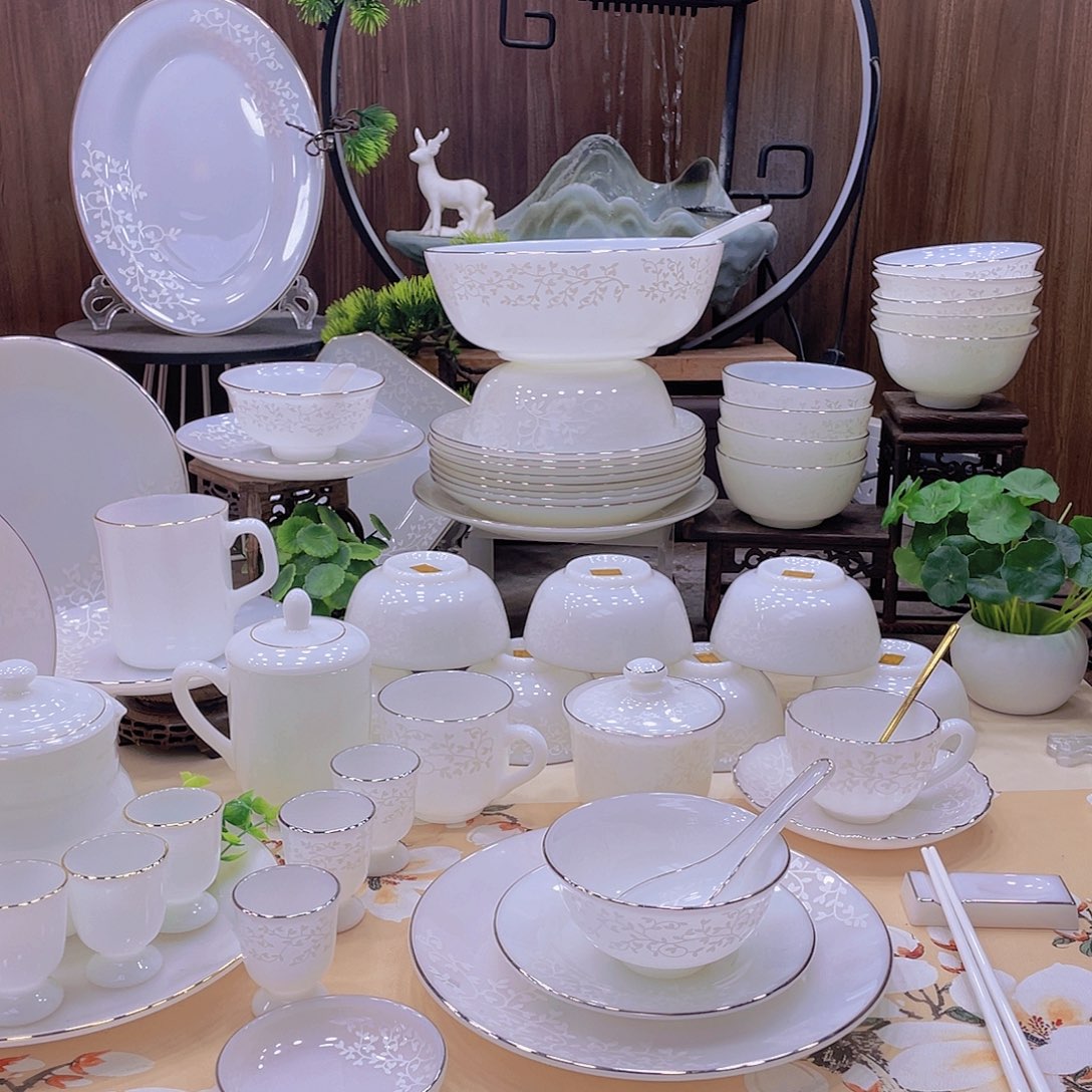 瓷暗香浮动餐具套装