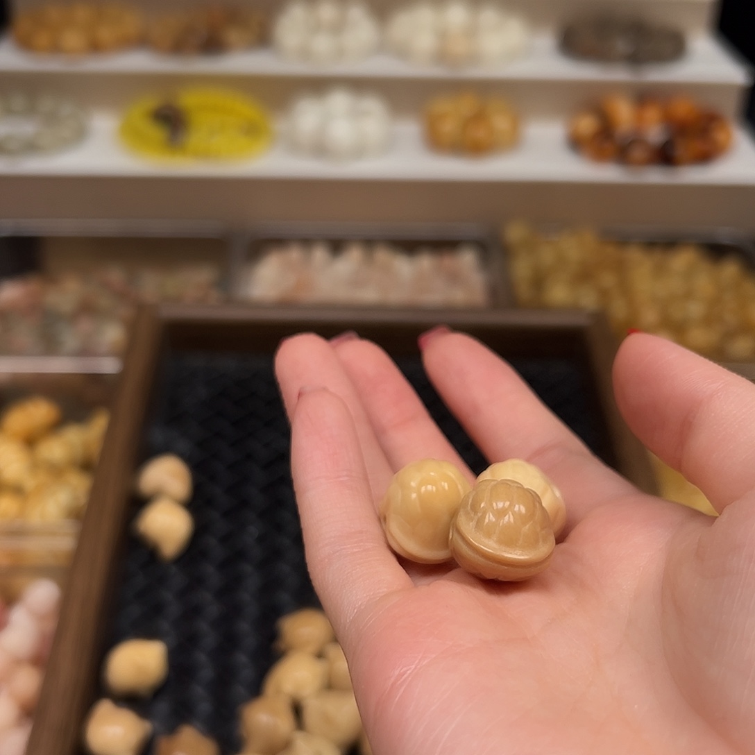 手串菩提根/象牙果微瑕mini富甲3颗