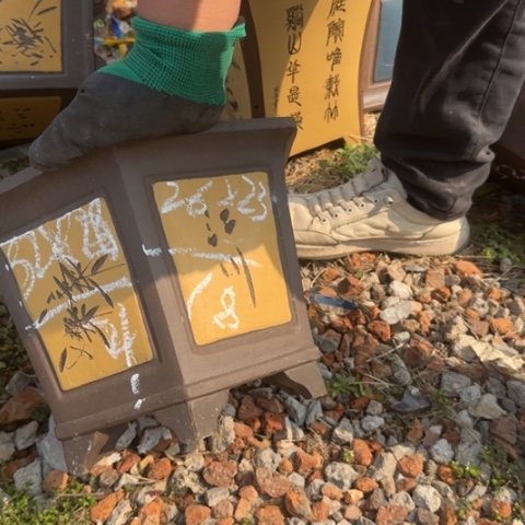 紫砂花盆紫砂花盆花盆景盆栽