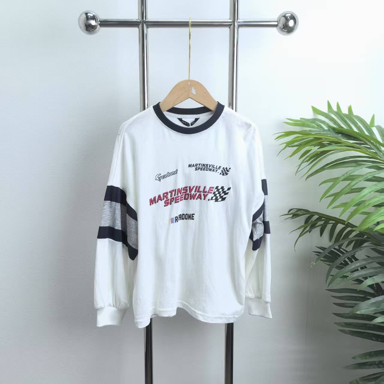 【1153T】白色长袖T恤B3-6